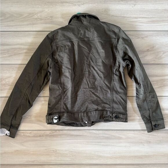 PROSPERITY Jolene Stretch Denim Jacket Olive Medium NWT STITCH FIX - Picture 6 of 8